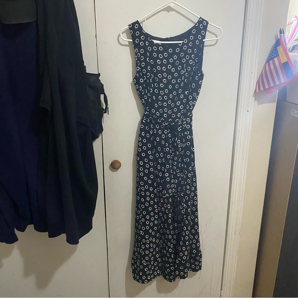 Pendleton Black And White Circle Pattern Maxi Dre… - image 1